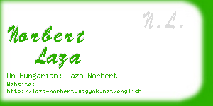 norbert laza business card